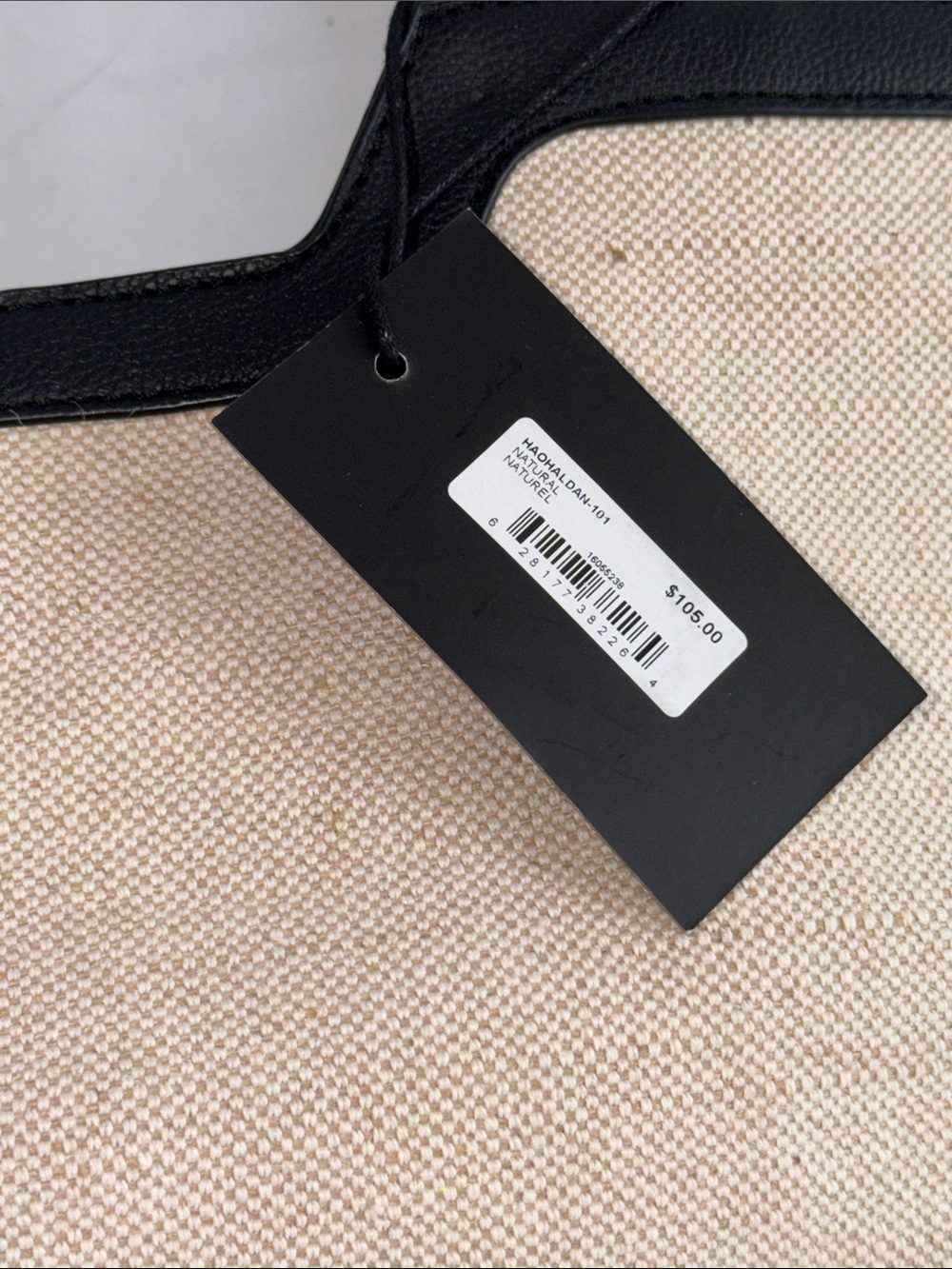 Rachel Zoe Woven Straw/Canvas Summer Tote Bag - Picture 2 of 3